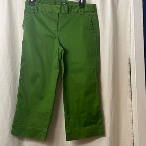 J. Crew Bright Green Cropped Pants
